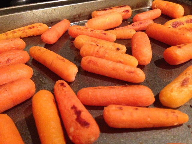 Roasted Baby Carrots with Garlic