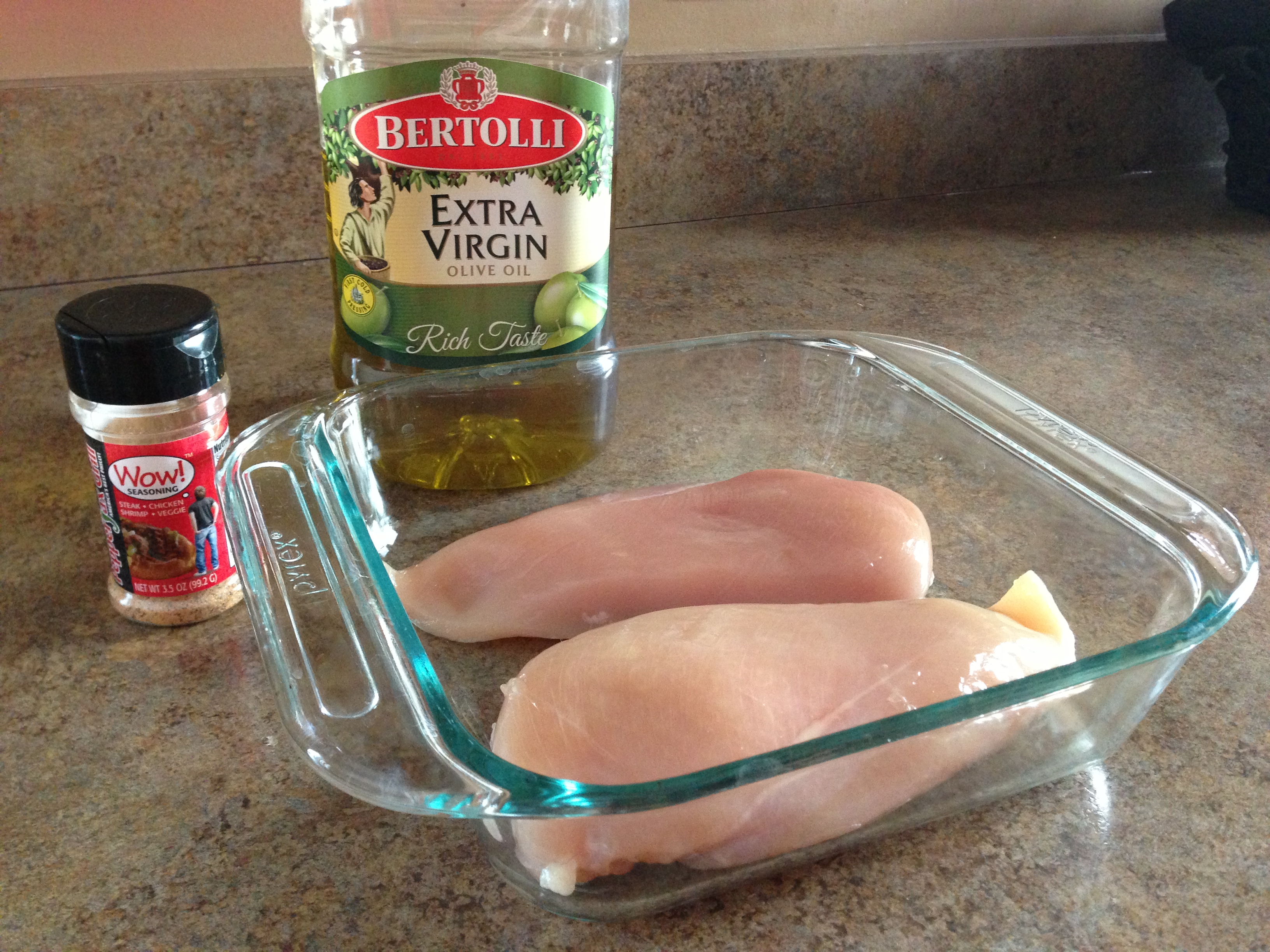What is a recipe for baked boneless, skinless chicken breast?