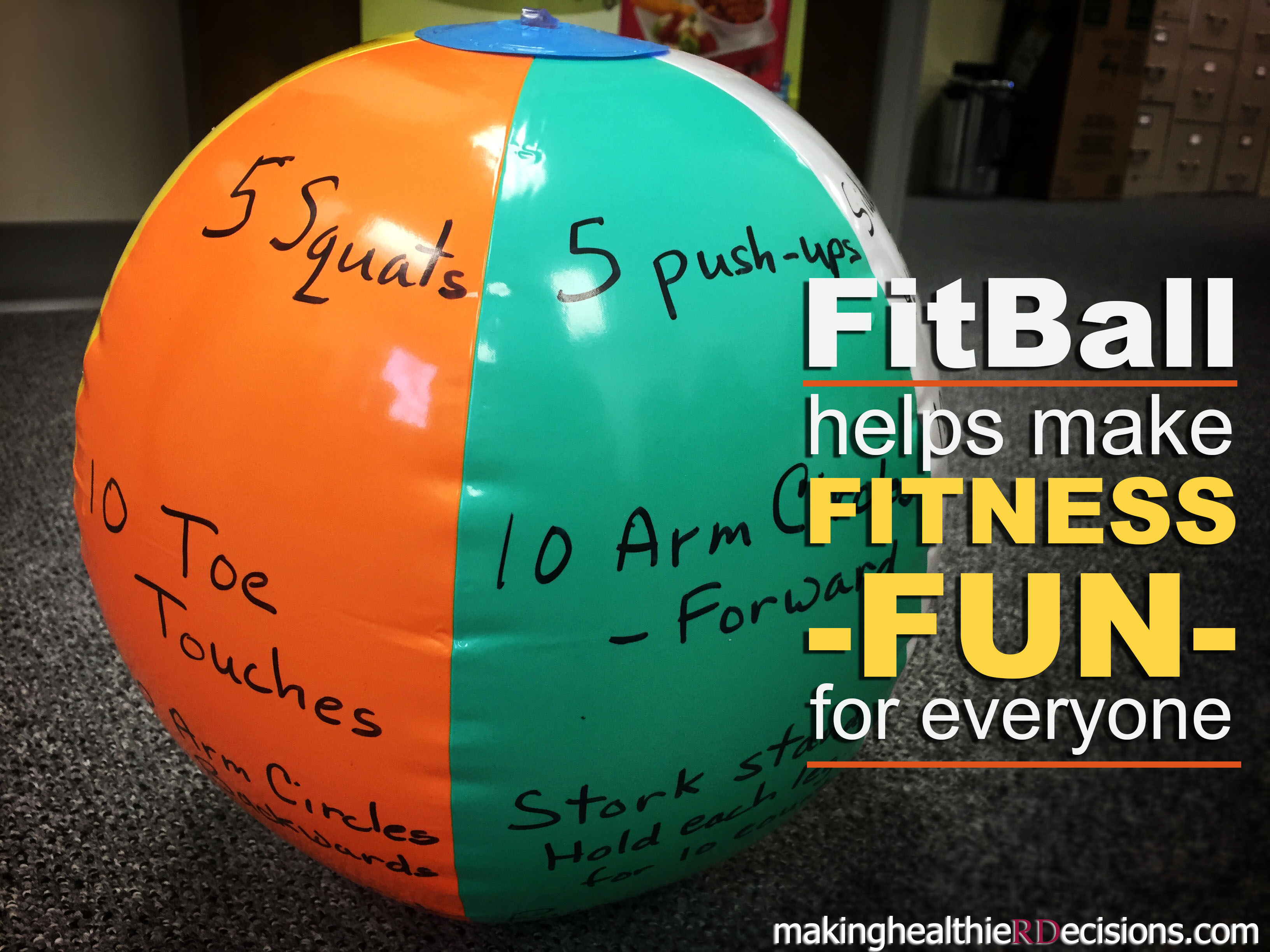 Diy Fitball A Fun Fitness Activity Makinghealthierdecisions
